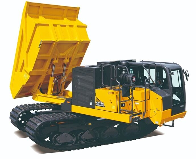 クラス最小・11トン積載…加藤製作所が投入、全旋回式クローラーキャリア！