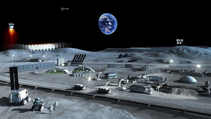 月面基地建設は、月の砂をレーザーで建材に変え3Dプリントすることで実現！