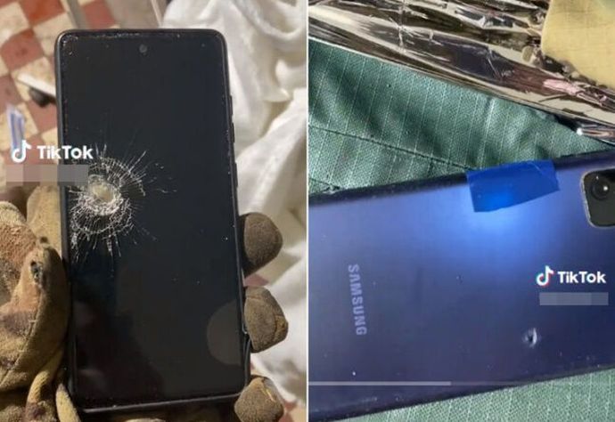 ウクライナ軍兵士「サムスン製スマホのおかげで仲間の命が助かった」…銃弾貫通防ぐ！