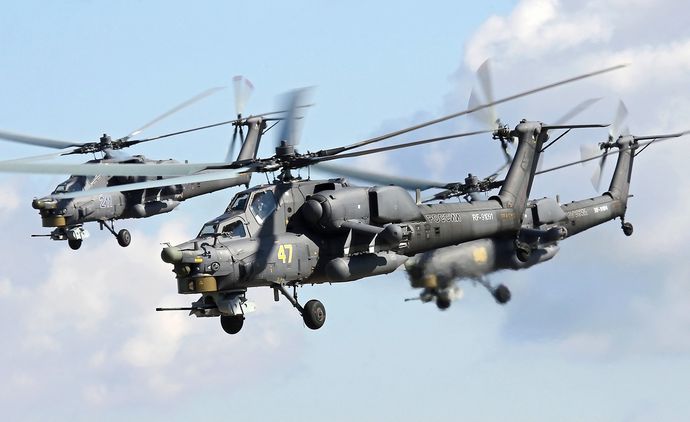 低空飛行してたロシア軍の攻撃ヘリ「Mi-28 ハボック」をFPVドローンで撃墜…ウクライナ軍第59機械化旅団！