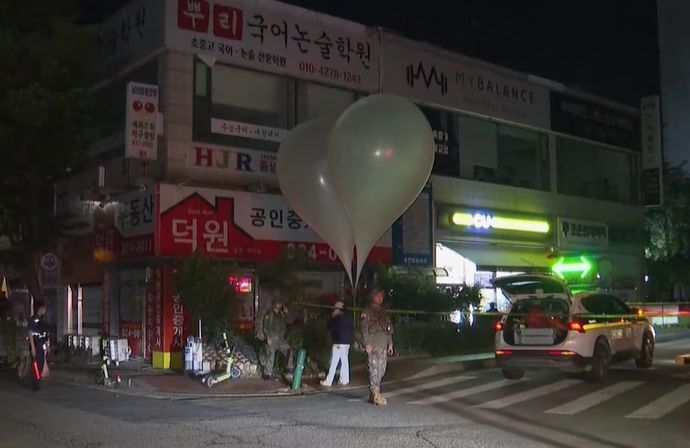 北朝鮮が韓国へ再び「汚物風船」を散布…22日ぶり！
