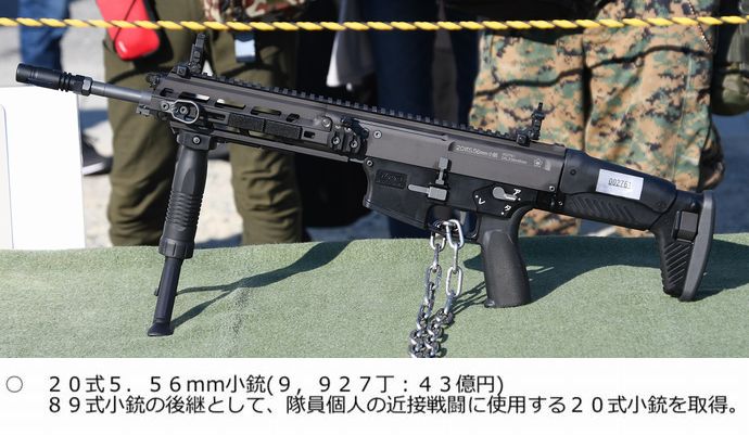 R6年度概算要求…20式5.56mm小銃9927丁(43億円)を取得！
