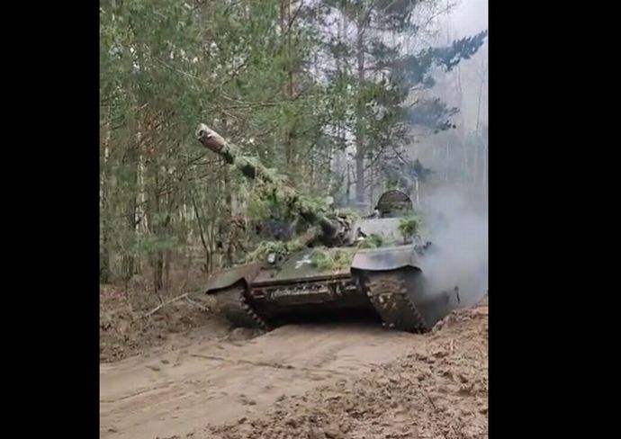 スロベニア供与のM55でも重戦車だな、こんなん来たらもう無理…ウクライナ軍第47機械化旅団所属！