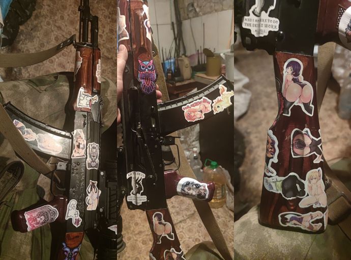 めちゃくちゃオタクなロシア兵の銃が見つかる！