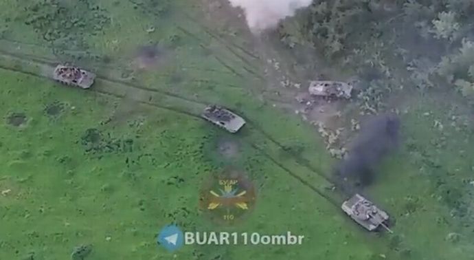 アウディウカ攻撃するロシア軍機械化部隊をウクライナ陸軍第110独立機械化旅団が撃退！