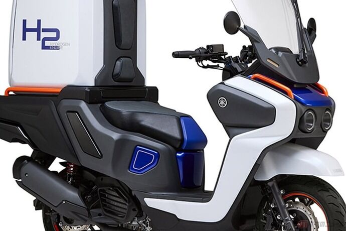 ヤマハが新型水素スクーター「H2 Buddy Porter Concept」を初公開…トヨタと共同開発中！