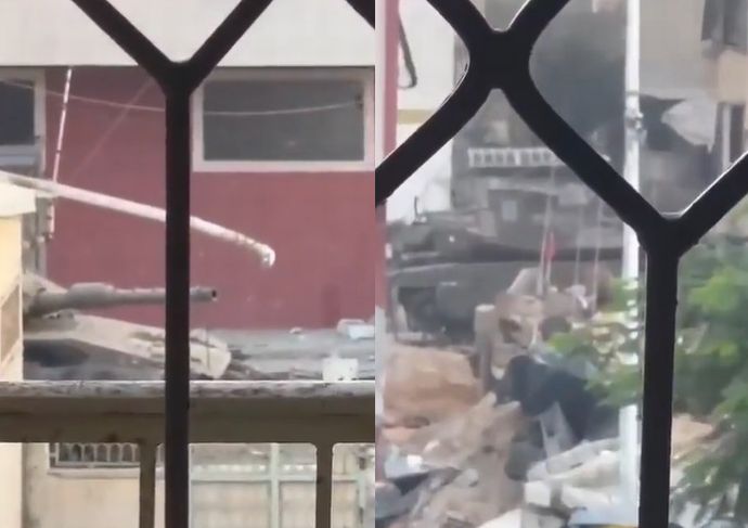 イスラエル軍のメルカバ戦車がランティシ病院に到達…ガザ地区北部！