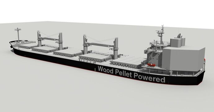 日本郵船、木質ペレットを燃やして発電する世界初のタンカー建造へ！