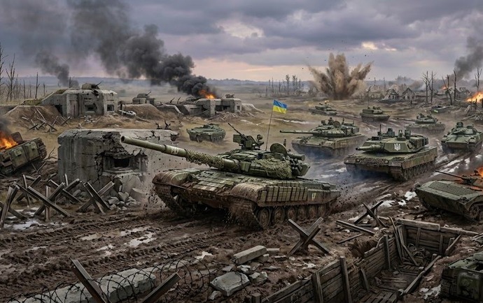 ウクライナ軍、ザポリージャ南方のロシア軍防衛線を突破？！