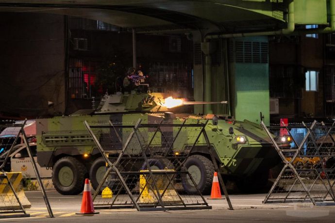 台湾陸軍憲兵隊が台北市で市街地防衛訓練を実施…中国の武力侵攻を想定！