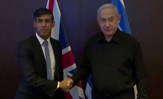 イギリスのスナク首相「(イスラエルには)反撃の権利ある」…ネタニヤフ首相と会談！