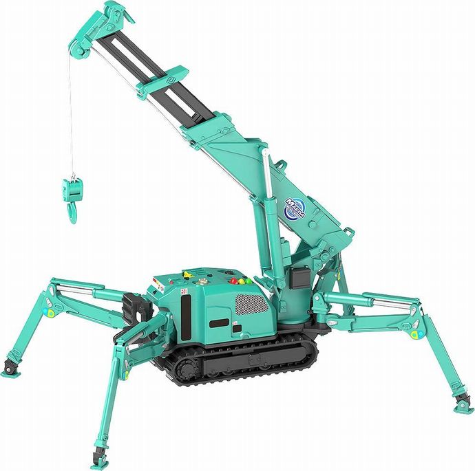 4本のアウトリガー(脚)が特徴的な実在の建設機械をプラモデル化！