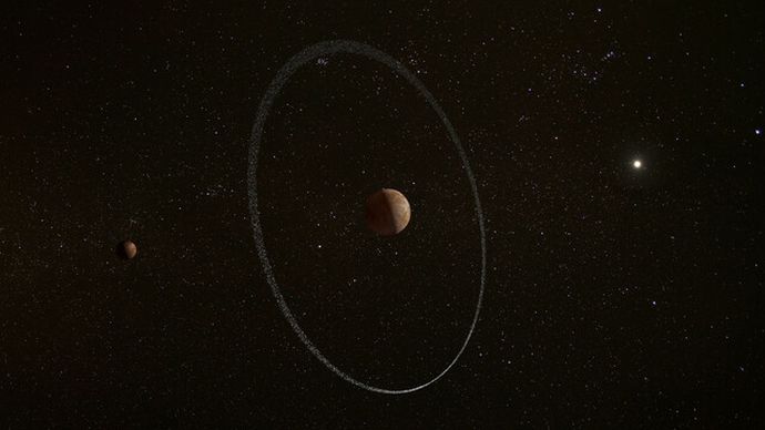 太陽系外縁天体「クワオアー」に謎の大きな輪…半径は約4100キロ！
