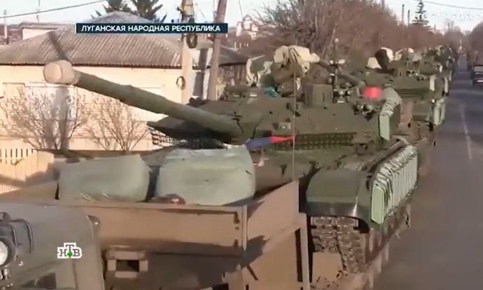 ロシアの戦車が尽きたとか大嘘言ってたのは誰だ？…ルガンスク州に200両のT-90が到着！