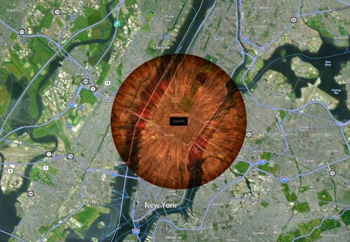 もしも旭川や大津に1.6kmの巨大隕石が落ちたら…小惑星衝突シミュレーターが登場！
