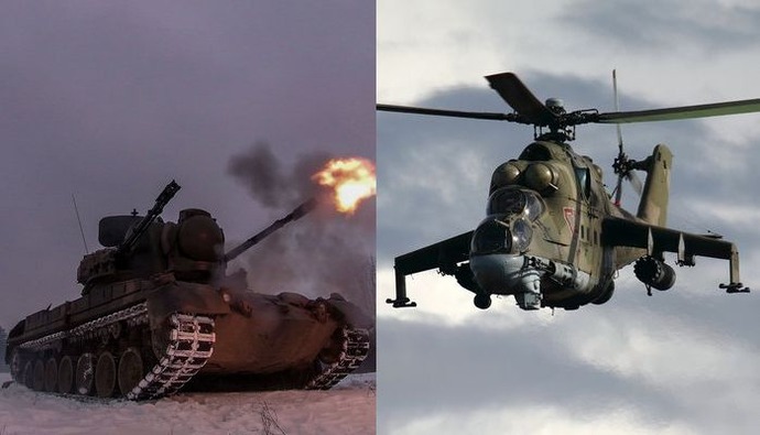 ロシア軍の攻撃ヘリや自爆ドローン対策にゲパルト自走式対空砲を随伴させろ！