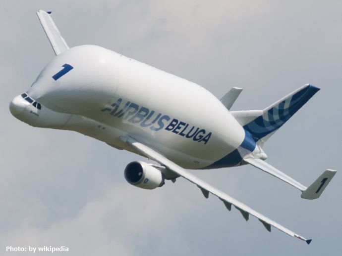 エアバスの大型輸送機「ベルーガ」が再び日本に、ヘリ輸送で5月10日に神戸空港に飛来！
