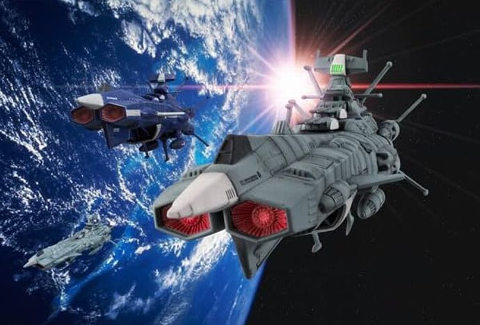宇宙戦艦ヤマト2202の地球連邦艦隊旗艦「アンドロメダ」がウェザリング入って出航！