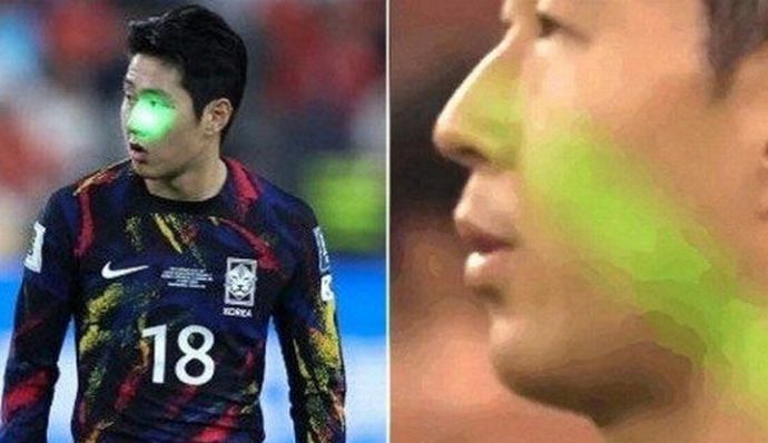 韓国国歌にブーイング、選手の顔や体にレーザーポインター…サッカー中韓戦で中国サポーターのマナー違反が物議に！