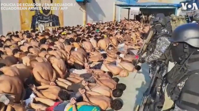 南米エクアドルの刑務所5カ所で保安要員90人以上が受刑者らの人質に！