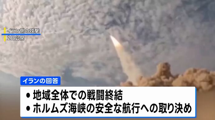 イラン、一時停戦でのホルムズ海峡再開「受け入れない」…停戦案に否定的！