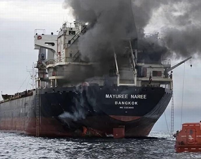イラン革命防衛隊、タイ船籍の貨物船攻撃認める…「警告を無視して通過しようとしたため攻撃した」！