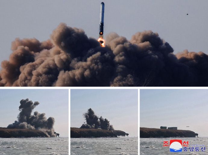 北朝鮮が異例のペースで巡航ミサイルを発射、10日間で4回目…超大型弾頭の威力確認！