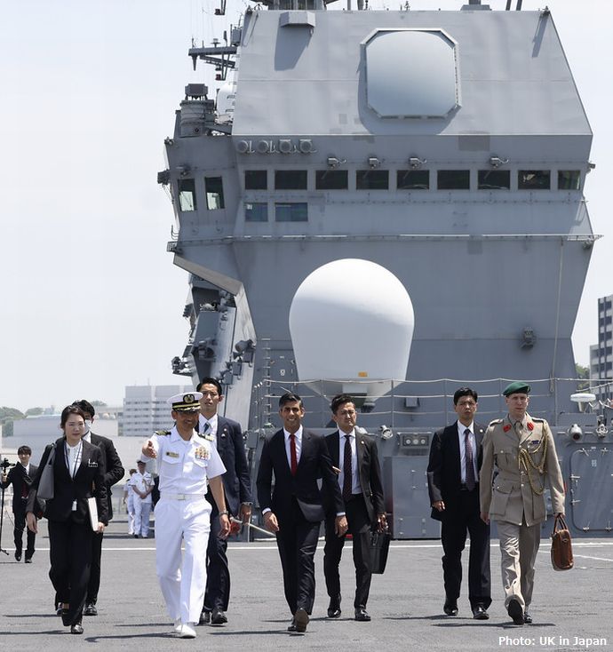 スナク首相、再び英空母打撃群を日本に派遣へ…日英首脳が「広島アコード」を発表！