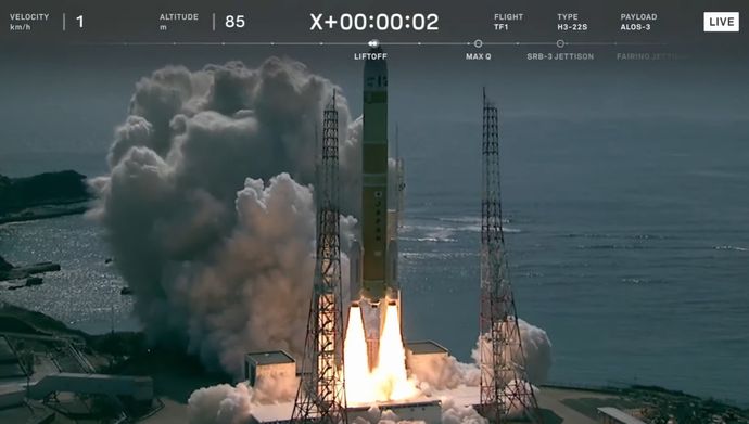 H3ロケット初号機打ち上げ失敗、2段目点火せず指令破壊…地球観測衛星「だいち3号」軌道投入できず！