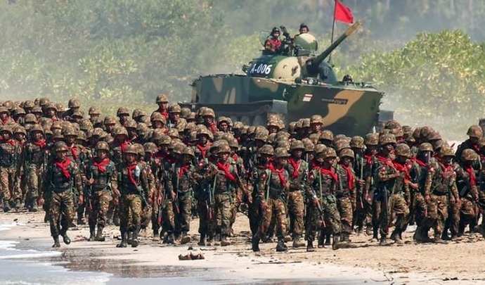 ミャンマー少数民族勢力「アラカン軍」、西部の国軍司令部を占拠か…軍事政権に対抗！