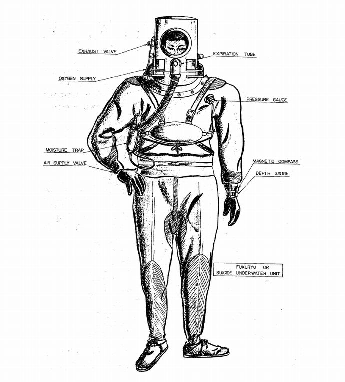旧日本軍の人間機雷「伏龍」が頭おかしすぎる！