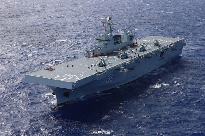 中国海軍の075型強襲揚陸艦「海南」は、就役から約5年間で20回以上の主要訓練・演習任務を遂行！