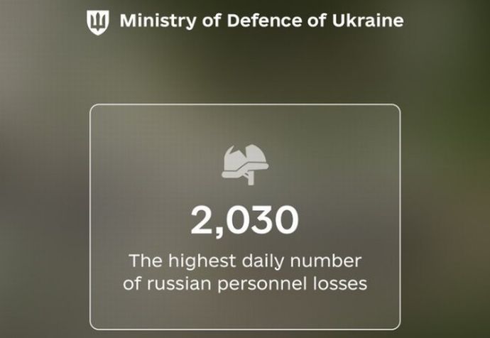 ロシア軍の1日あたりの人的損失が初めて2000人を突破…ウクライナ国防省！