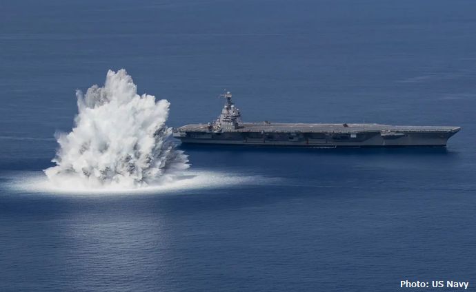 北朝鮮が水中核爆発で放射能津波を起こす秘密兵器の実験…50m級津波が米空母直撃か！