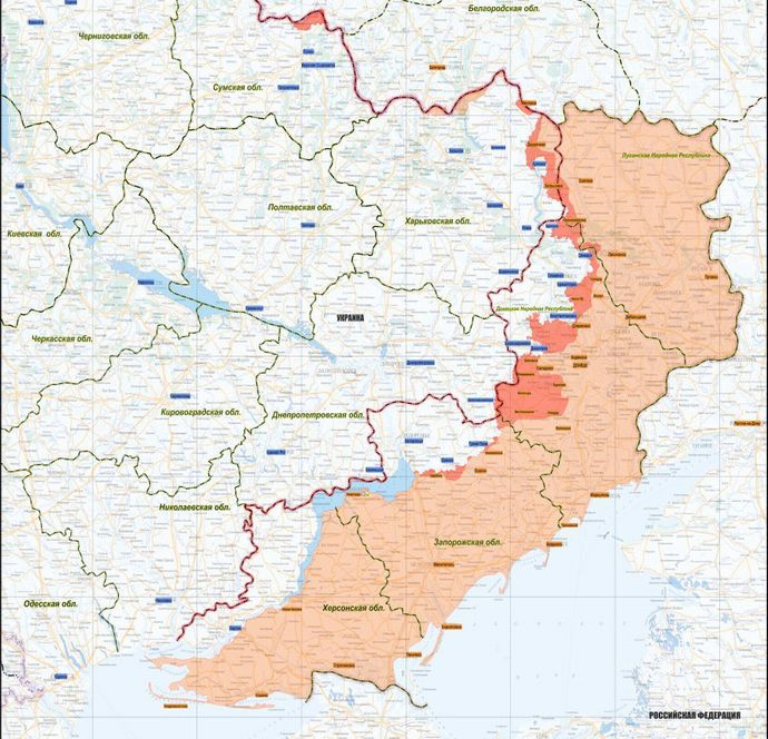 ロシア国防省が2025年度に解放された領土地図を公開…ロシア軍は東京都の約2倍以上を前進！