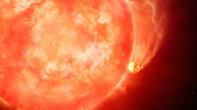 赤色巨星が惑星を飲み込むのを様子を初観測…50億年後の地球！