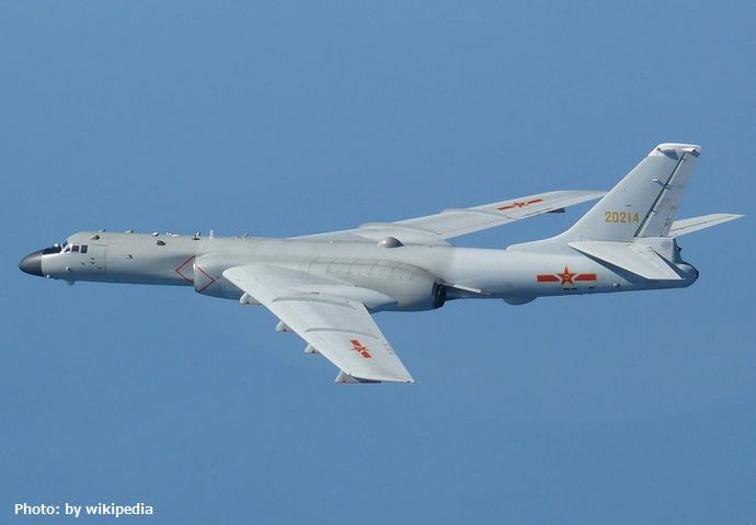 過去最多の中国軍爆撃機18機が台湾の防空識別圏に進入…核弾頭搭載可能なH-6爆撃機！
