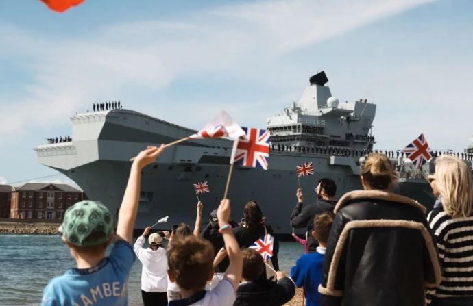 英海軍「プリンス・オブ・ウェールズ」空母打撃群がインド太平洋地域に向け出航…夏頃に日本に寄港し自衛隊と共同演習！