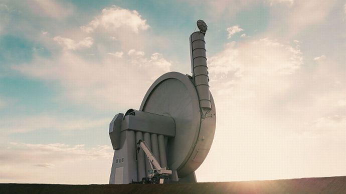 衛星をハンマー投げのように宇宙へ打ち上るシステム！