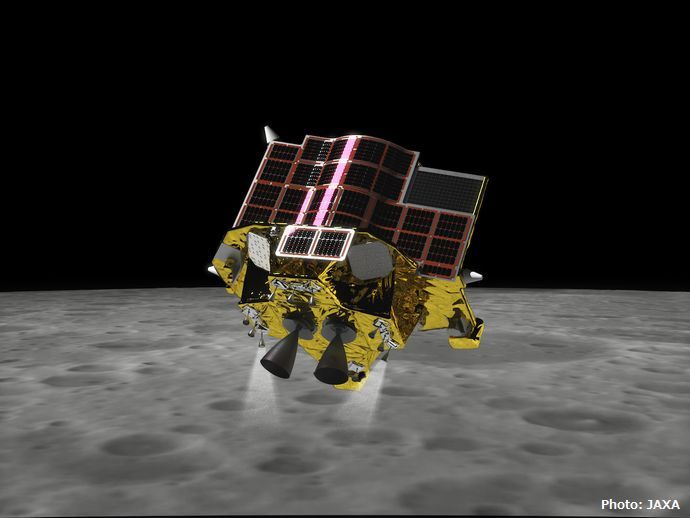 日本初の月面着陸目指す、月探査機「SLIM」を公開…JAXA！