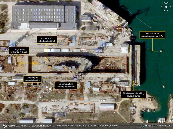クリミアのザリフ造船所でロシア初のイヴァン・ロゴフ級強襲揚陸艦が建造中！