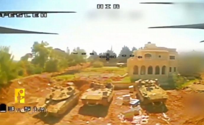 ヒズボラのFPVドローン、イスラエル軍のナメル装甲車両を攻撃！