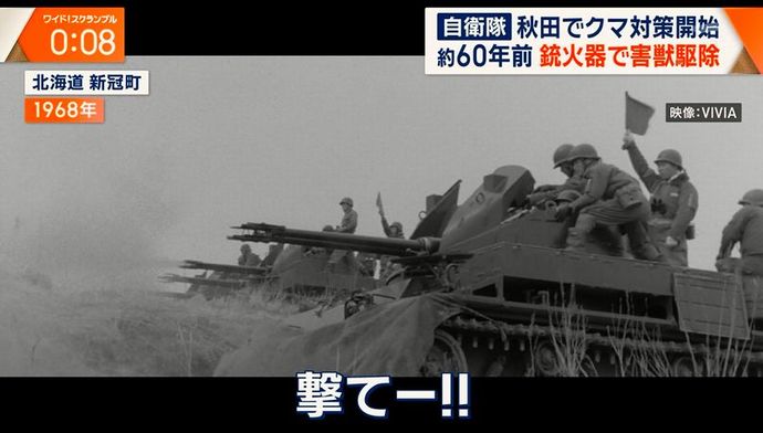 戦闘機の機銃掃射、火炎放射器にナパーム地雷も…自衛隊が動物被害で実際に使用した強力兵器の数々！