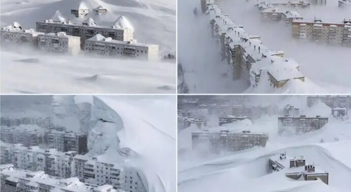「AI映像じゃなかった？」…ロシア・カムチャツカ、アパート10階相当の積雪で都市機能麻痺！