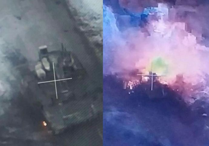 ロシア軍の戦車支援戦闘車「BMP-T ターミネーター」を初撃破…クレミンナ戦線！