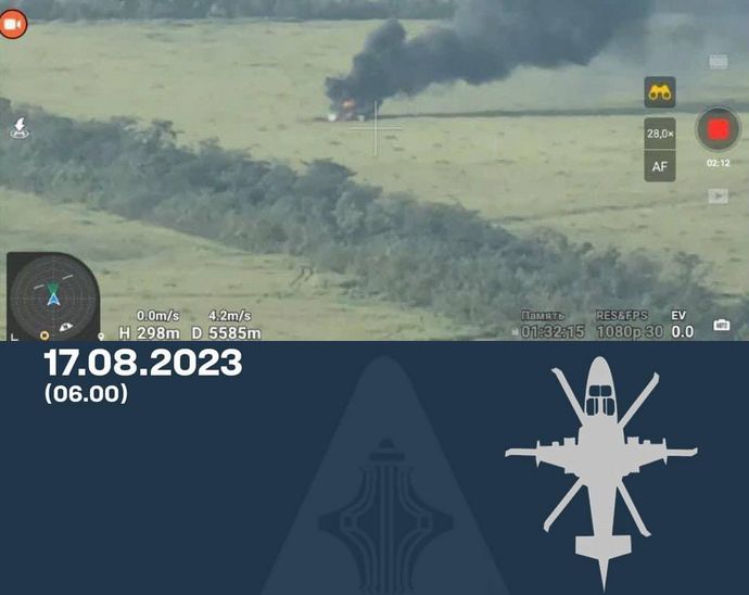 ロシア軍のKa-52攻撃ヘリコプターをMANPADSで撃墜…ウクライナ軍第47独立機械化旅団！