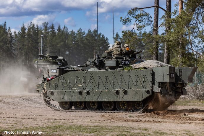 フィンランド陸軍の機械化歩兵部隊は祖国防衛演習「Aurora23」を実施！