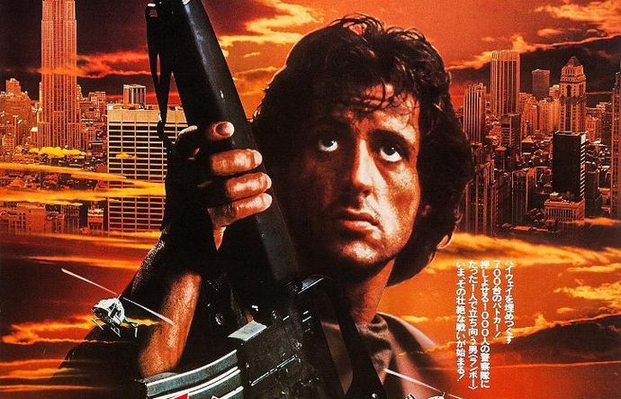 映画「ランボー」日本語版ポスターの作られ方をごらんください！