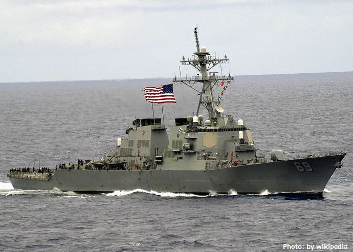 米海軍のミサイル駆逐艦ミリアスが「航行の自由作戦」を実施…台湾周辺での中国軍演習を牽制か