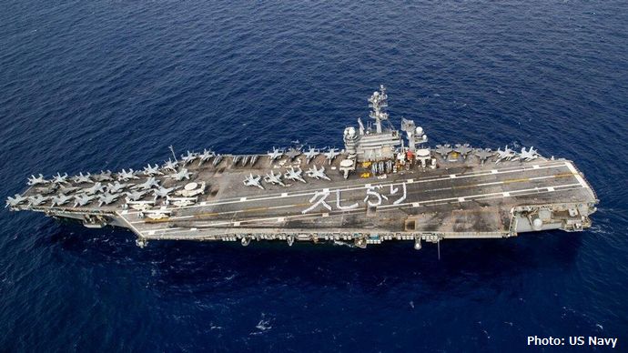 米海軍空母「ジョージ・ワシントン」、横須賀基地到着後に乗組員2人が死亡…詳しい経緯は不明！